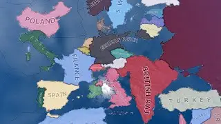 WW2 But The Map is Cursed | HOI4 Timelapse