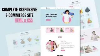 Lets Design Building a Ecommerce Website Using HTML & CSS Step By Step | Responsive Website Design