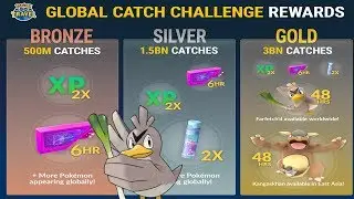POKEMON GO GLOBAL CATCH CHALLENGE! WILL WE GET FARFETCH'D UNLOCKED!