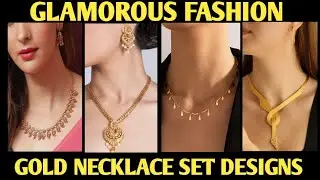 Latest,Trending and  unique style  Gold jewellery/necklace/set designs