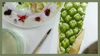 BOTANICAL ART Painting an Arum maculatum fruit in watercolour
