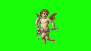 Green Screen Cherub Angel | Chroma Key Graphics For Videos No Copyright (Free To Use)