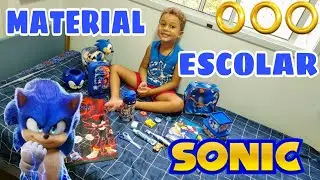 Material Escolar do Sonic