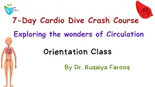 Orientation Circulation Physiology one week Crash course By Dr Ruqaiya Medsparkles