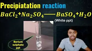 #Precipitation reaction #experiment || Precipitation of barium sulfate