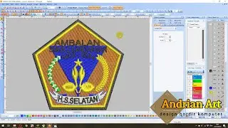 DESIGN BORDIR LOGO AMBALAN SMAN