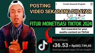 Monetisasi TikTok 2024 - Tiktok Creator Rewards Program Beta || Cara Dapat Uang Di Tiktok