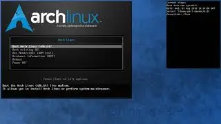 Arch Linux installs fine from archlinux-2018.08.01-x86_64.iso (kernel 4.17.11-arch1)
