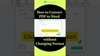 How to Convert PDF to Word without Changing the Format?