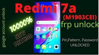 Redmi 7a frp Lock Bypass Tech9Bos