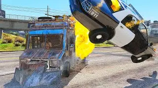 GTA 5 Armored Boxville Impact Crashes Compilation Vol.1