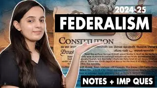 Federalism Class 10 CBSE One Shot | Federalism Class 10 Civics Chapter 2 | Batch 2024-2025