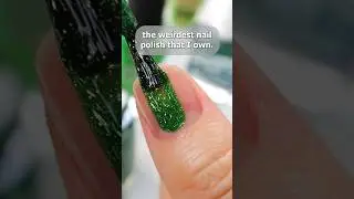 Is this the WEIRDEST nail polish ever?? 🤔🌲 #nailpolish