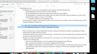 Subscribing and Unsubscribing from an Event (JavaScript)