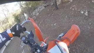 2016 KTM 500 EXC - One Tough Climb - Very Dry and Loose
