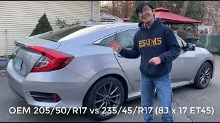 Wider Tires & Rims On 10th Gen Honda Civic 2016-22 8J ET45 Running 235/45/R17 Will This Set Up Work?