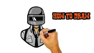 how to draw pubg character || drawing pubg man from pubg game