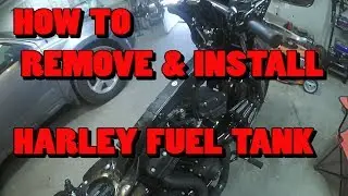 How To Remove & Install Harley Davidson Fuel Tank (Video On 2015 Fat Bob)
