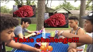 Takis challenge went wrong*