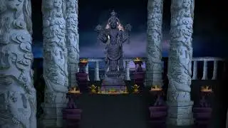 Vishnu Ji Temple 3D Animation | Adobe After Effects | #tripundvfxlybrari