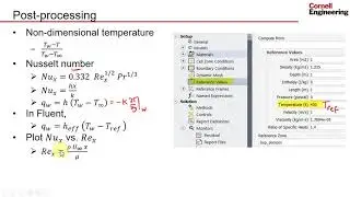 Flat Plate Laminar Boundary Layer Using Ansys Workbench — Nusselt Number Variation