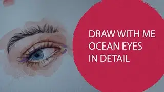 Captivating Blue Eye: Fashion Illustration Drawing Process
