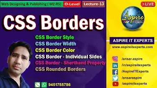 CSS Borders | Border Style | Border Width | Border Color | Rounded Borders
