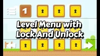 level Menu with level lock and unlock in unity (Hindi / urdu)