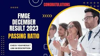 FMGE December result 2023 | study with arif | FMGE JAN 2024 Result out