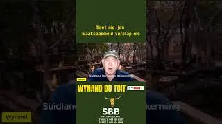Moenie jou waaksaamheid verslap nie