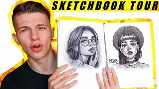 A Weird Sketchbook Tour by Angel Ganev