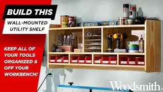 DIY Wall-Mounted Utility Shelf – Declutter Your Workbench Fast!