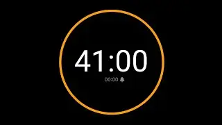 41 Minute Countdown Timer with Alarm / iPhone Timer Style