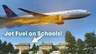 Boeing 777 Catches Fire and Dumps Fuel all over Los Angeles (Real Audio)