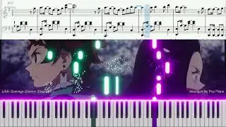 Gurenge (LiSA) Kimetsu no Yaiba (Demon Slayer) OP 1 PIANO TUTORIAL