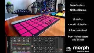 Noizebusters Timbre Drums for Sensel Morph and Bitwig Studio Pro