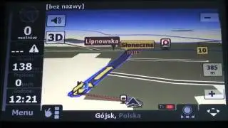 Video odtwarzacz z GPS CM7068 automapa