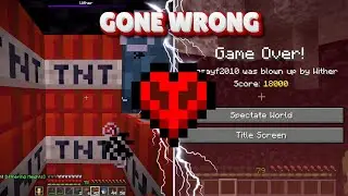 EXPLODING The WITHER WITH TNT | Hardcore relaxing gameplay