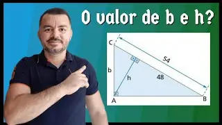Two exercises involving metric relationships in right triangles.