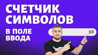 Счетчик символов в поле ввода на JS
