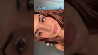 Day 1: Trying VIRAL Products | Blue Mascara 💙 #shorts #youtube #ytshorts #viral