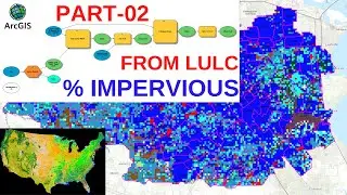 ArcGIS T19: How To Calculate Automatically % Imperviousness From LULC (2/2)