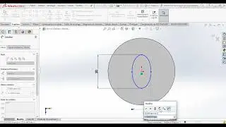 SolidWorks Tutorial :sketch Ellipse 2022