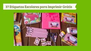 37 Etiquetas Escolares para Imprimir Grátis