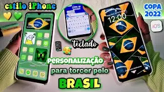 Personalização PARA O JOGO DO BRASIL | ios 16 no android