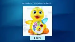 Musical Bird toy Flapping Duck learning resources With Action Light