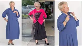 МОДНЫЕ ПЛАТЬЯ НА ОСЕНЬ ДЛЯ ЖЕНЩИН 50+ 60+💕ОСЕННИЕ ПЛАТЬЯ 2024