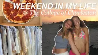 Weekend in my Life at The College of Charleston | beach day, baseball game, & apartment shopping
