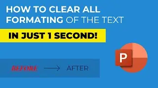 🔴🔥🔴HOW TO CLEAR FORMATTING OF TEXT IN POWERPOINT (IN JUST 1 SECOND)👇