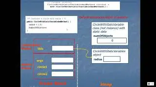 Java Video Lecture 13 - Classes with Static Members and Arrays